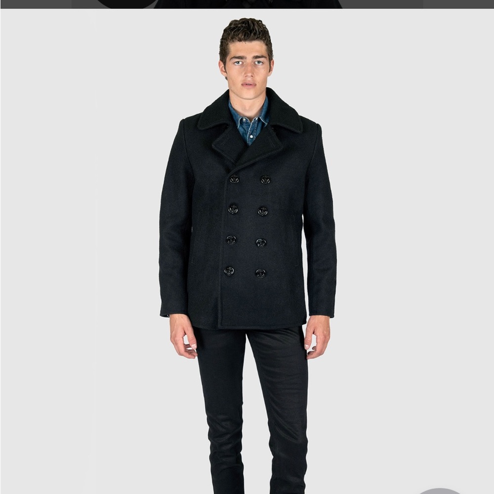 Straight to Hell Wool Pea Coat
